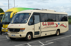 C J Down JD57 CJD at Woodall Service Area  - 26 May 2019 (P1020465)