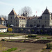 Schloss Prangins mit einem teil der Gartenanlage