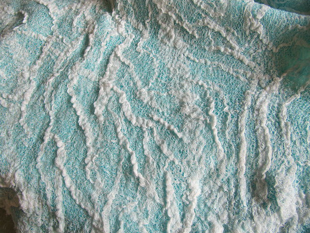 nuno felted cotton gauze