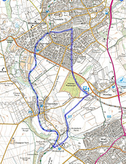 A 6m circular walk in April 2010 from Himley Plantation.