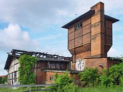 Schwerin, Wasserturm am Lokschuppen