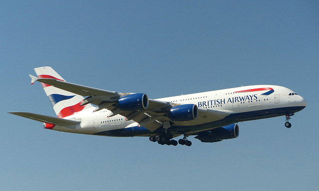 G-XLEA approaching Heathrow - 30 June 2018