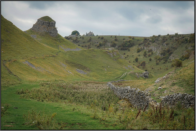 'Gibbet rock' ..  Cressbrook dale .. Derbyshire.