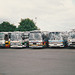 Coaches at RAF Mildenhall - 28 May 1994 (224-32)