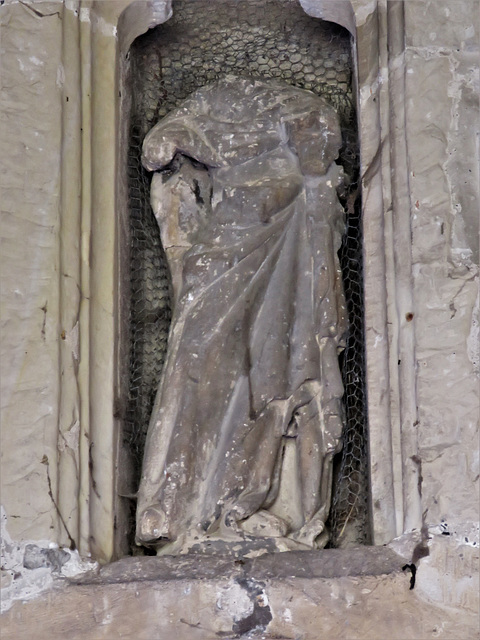 mere church, wilts , c15 north porch statue