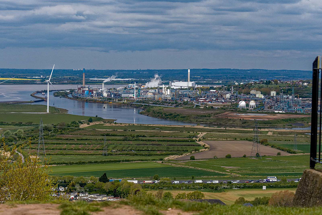 Weston Point, Runcorn from Frodsham Hill