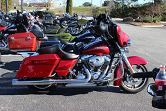 photo # 4)  a U.S Military Vets Ride.   (stopping in our town for lunch, Jan 1st, 2020 !!
