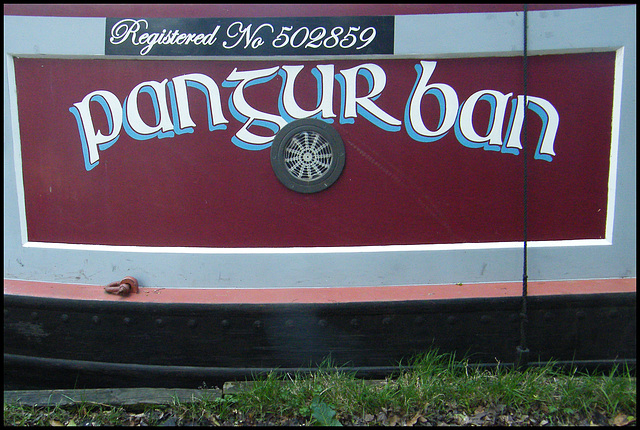 Pangurban narrowboat