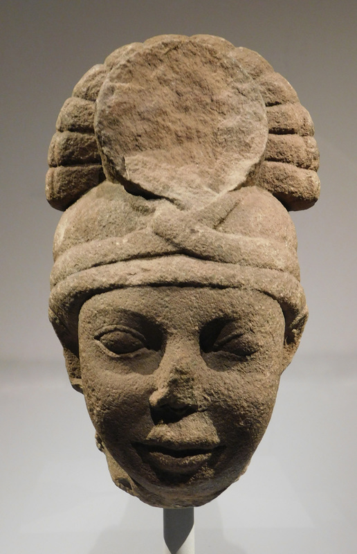 Head of a Yaksha from Sanchi in the Metropolitan Museum of Art, October 2023