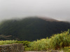 Beholding Facho Peak with low clouds.