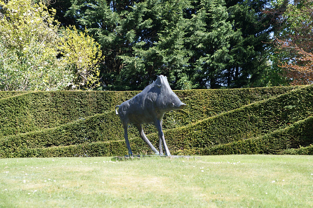Boar Sculpture At The Garden Of Cosmic Speculation