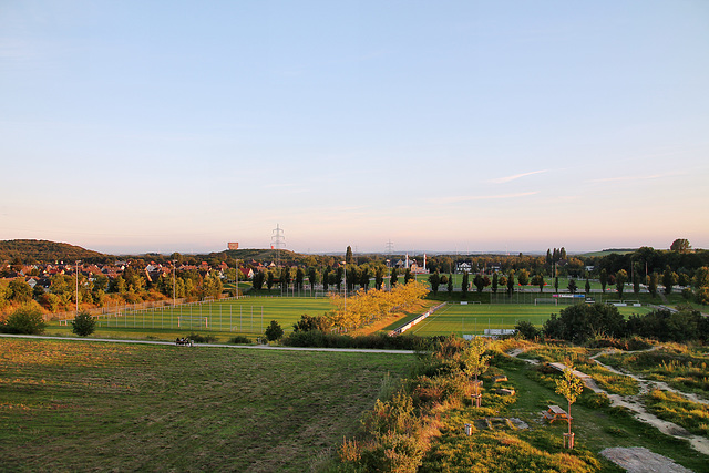 Blick über den Lippepark (Hamm-Herringen) / 18.09.2021