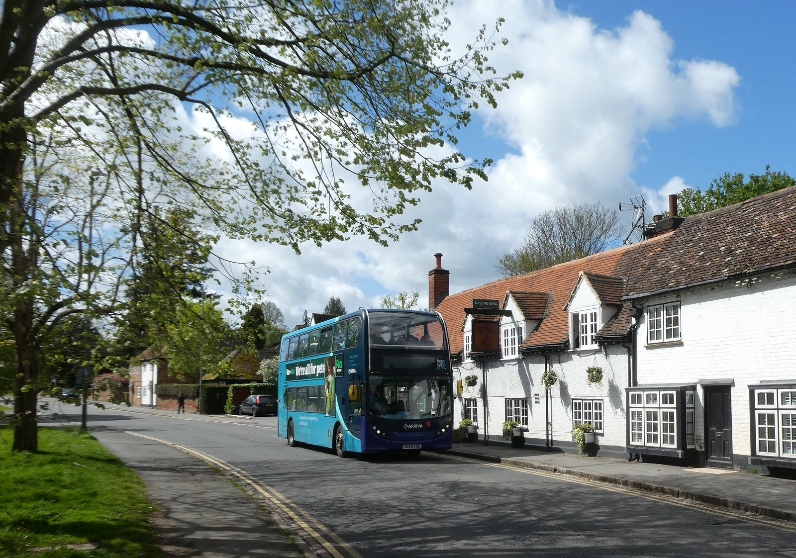 Arriva The Shires 5458 (SN58 EOE) in Marlow - 15 Apr 2024 (P1170871)