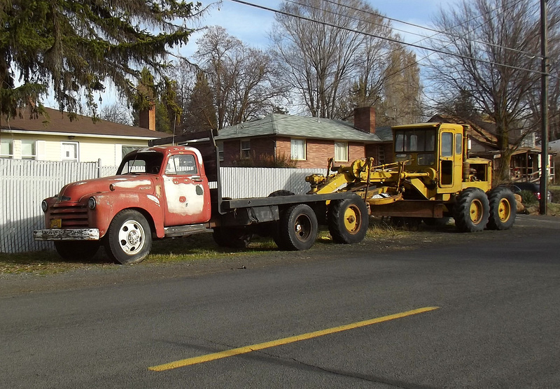 Mr. Chevy with grader