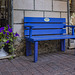 blue bench