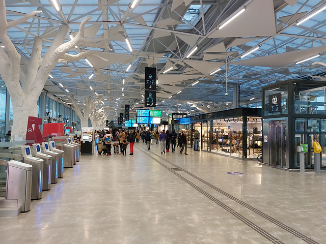 Mezzanine de la gare