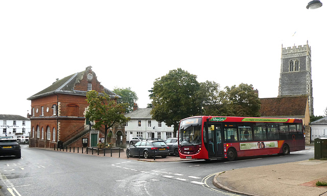 First Eastern Counties 44519 (YX09 ADO) in Woodbridge - 22 Sep 2023 (P1160594)