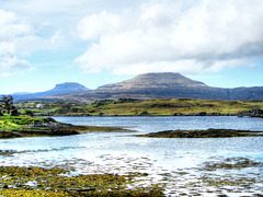 Healabhal Bheag & Healabhal Mhòr (Macleods Tables) over Loch Dunvagan, Isle of Skye