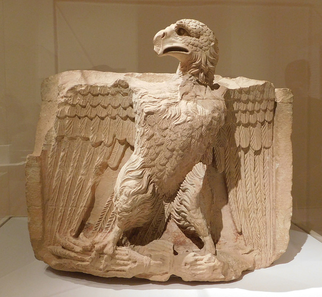 Relief of an Eagle and Thunderbolt from Petra in the Metropolitan Museum of Art, March 2019