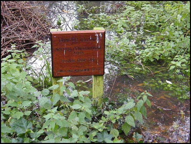 Snake's Island - please keep off