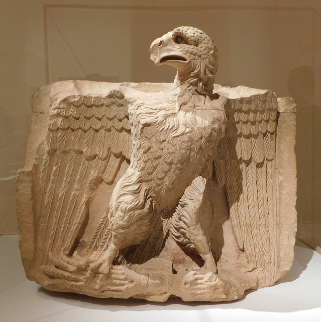 Relief of an Eagle and Thunderbolt from Petra in the Metropolitan Museum of Art, March 2019