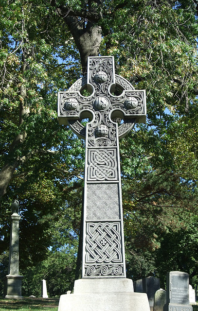Celtic Cross in Greenwood Cemetery, September 2010