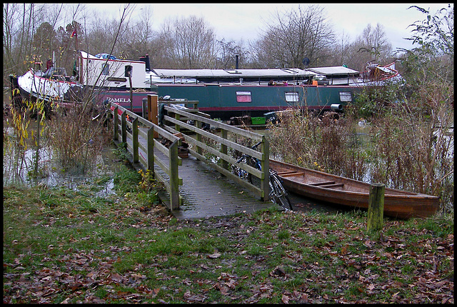 Pamela's flooded mooring