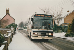 Storey's Coaches A29 BHL (A72 YDT, 6341 HE) in Barton Mills - 23 Feb 1994