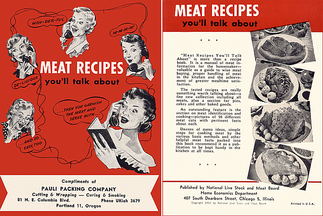 Meat Recipes, 1952