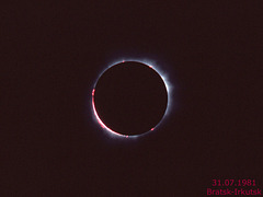 totale Sonnenfinsternis vom 31. Juli 1981 in Sibirien (© Buelipix)