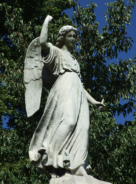 Angel on the Chambattaz Mausoleum in Greenwood Cemetery, September 2010