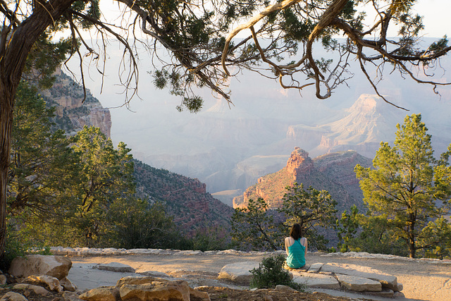 Woman on South Rim