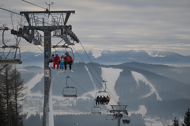 Буковель, Канатная дорога №14 / Bukovel, The Cable Car №14