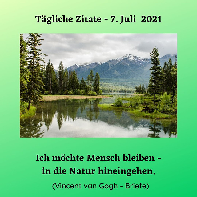 Tägliche Zitate - 7. Juli 2021