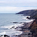 View towards Lower Sharpenose Point from the Coastal Path (Scan from August 1992)