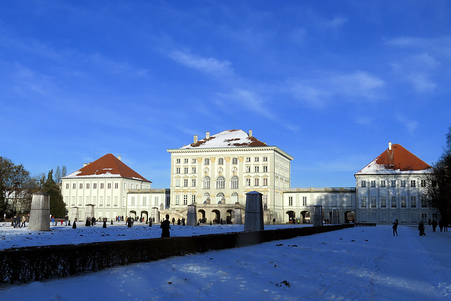 The back side of Nymphenburg Palace, Munich.