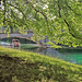 Rheinau - Ausblick zur Brücke am Klosterplatz