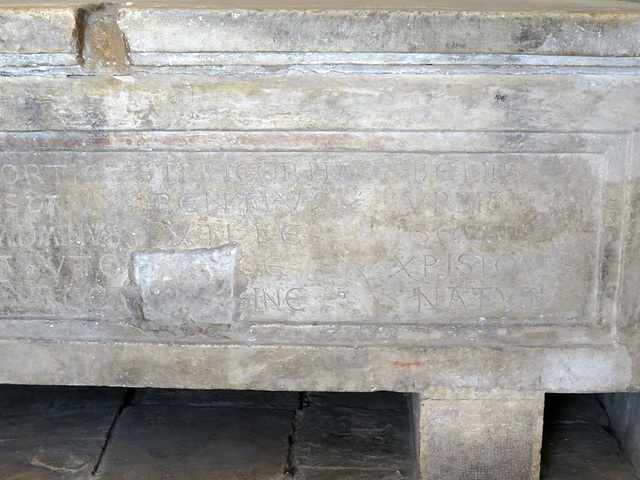 Temple de Jupiter : sarcophage chrétien, 2