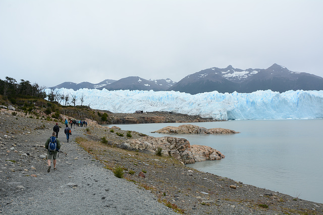 Argentina, On the Way to the Base Camp for Trekking on the Glacier of Perito Moreno