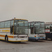 Coaches at Grantham North Service Area (A1) - 6 Sep 1996 (326-06)