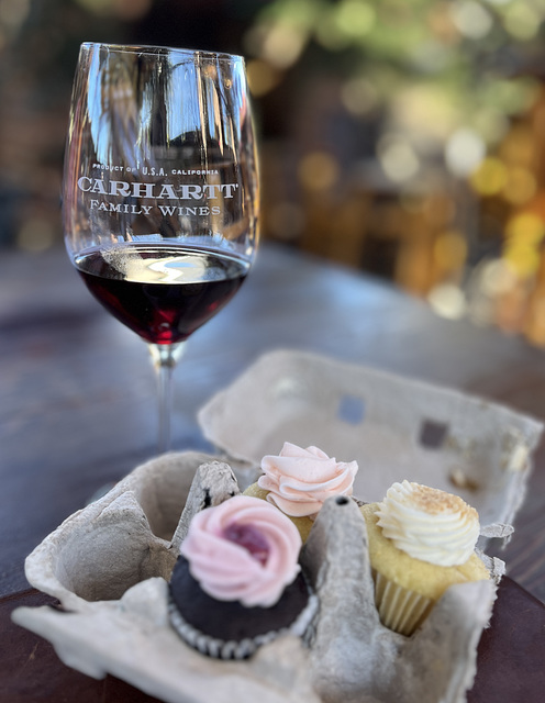 Wine-infused cupcakes