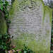 abney park cemetery, london,fireman's helmet on gravestone of william henry maidman 1873, paid for my his comrades after 40 years of service