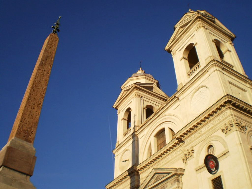 Church of Trinity of the Mounts and Sallust Obelisk.