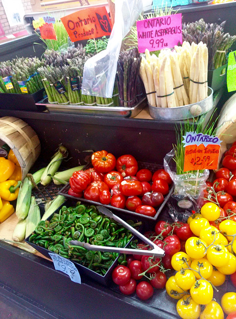 Canada 2016 – Toronto – Vegetables at St. Lawrence Market