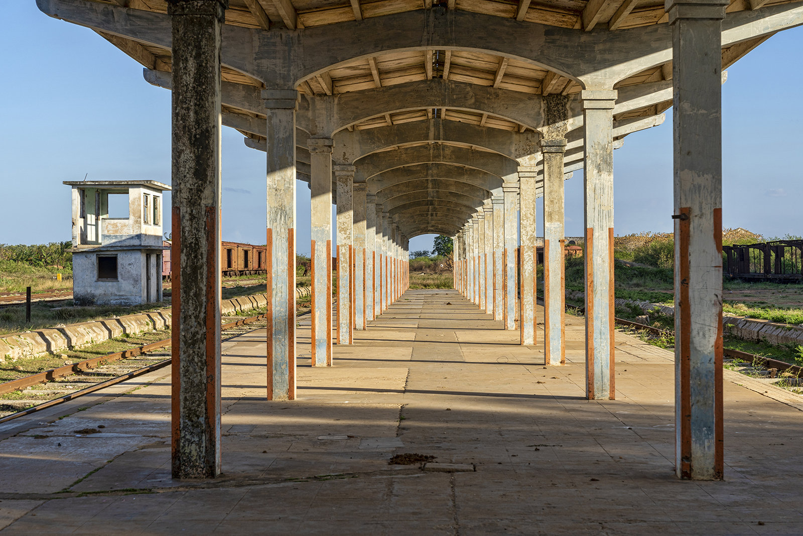 waiting for the trains