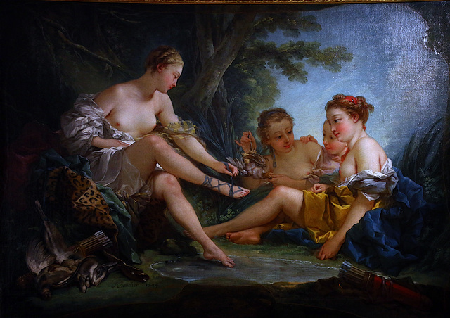 " Le Retour de chasse de Diane " - Tableau de François Boucher .