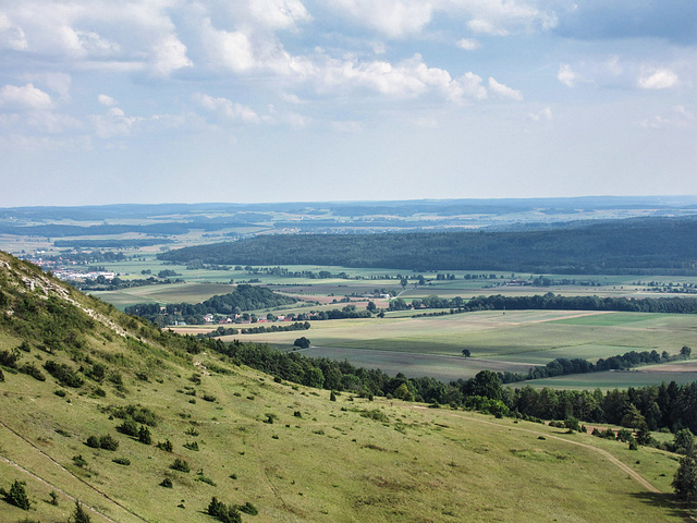 Blick vom Hesselberg auf's Nördlinger Ries