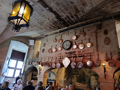 Cuisines médiévales  du château de Brissac où j’ai pu déjeuner avec le groupe de l’UTL