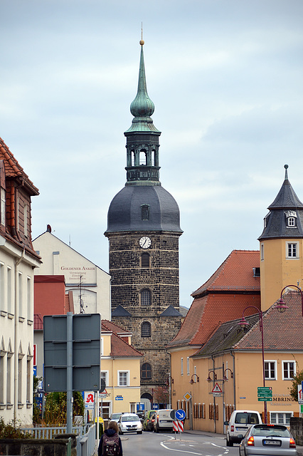 Turm der Sankt-Johanniskirche in Bad Schandau