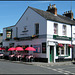 sunshades at the pub